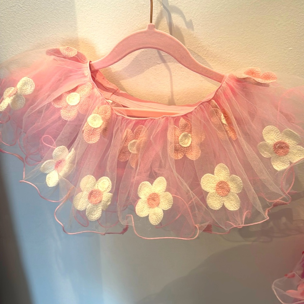 O/S (little girl/Toddler) light pink flower tutu